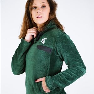 MICHIGAN STATE PATAGONIA-STYLE FLEECE SNAP UP